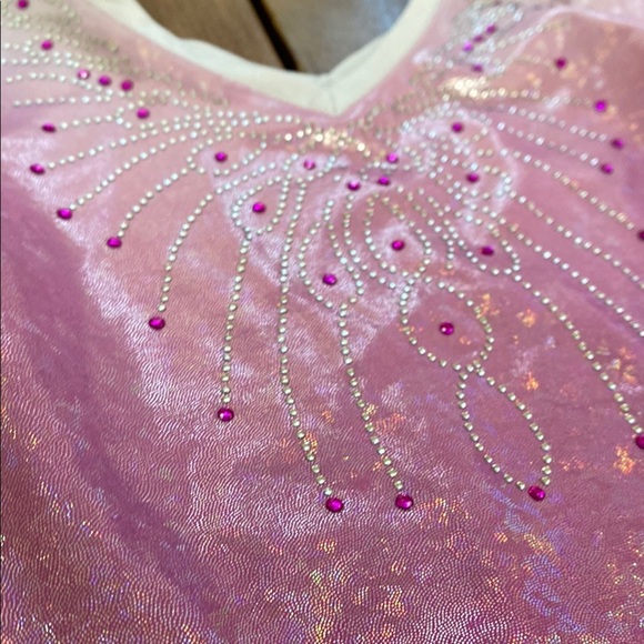Gymnastics Leotards Blue and Pink Set - Picture 11 of 14